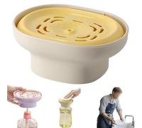 QOXEZY Dispenser a pompa per detersivo, pompa di precisione a prova di perdite, per bucato e lavastoviglie, struttura in plastica ABS, erogazione a bassa dispersione (bianco)