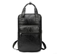 QOXEZY Elegante custodia per bacchette in pelle PU, protegge e organizza l'attrezzatura della batteria (nero), 822ZYM1JBM8Q3ZVG39A3GQS0N999BR