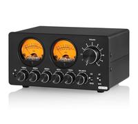 QOXEZY EQ5PRO Equalizzatore equalizzatore a 5 bande con Bluetooth 5.0, VU Meter, preamplificatore audio stereo, modalità bypass, per ingresso RCA e uscita AUX da 3,5 mm, alloggiamento in metallo per