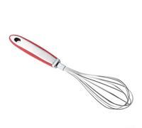 QOXEZY Frusta in acciaio inox 304 per mescolare uova pastella e ingredienti secchi, lunghezza 30,5 cm, manico ergonomico in gomma, impugnatura antiscivolo per cottura