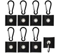 QOXEZY Ganci per baldacchino per una facile installazione, ideali per esterni e interni, con baldacchino realizzato in metallo alluminio costruito per durare nel tempo con materiali (nero)