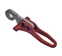 QOXEZY Gancio pieghevole per sella della bicicletta, in lega di alluminio e acciaio inossidabile, lavorato a CNC per Brompton e 3sixty biciclette pieghevoli, 64 mm, rosso/nero/oro/argento