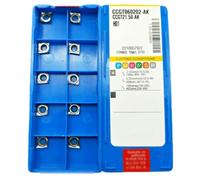 QOXEZY Inserti di tornitura in alluminio CCGT060202-AK Punte per tornio in | Questi inserti in metallo duro offrono una durata eccezionale e per le operazioni di tornitura e finitura dell'alluminio.