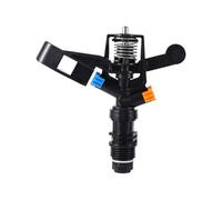 QOXEZY Irrigatore a getto a braccio in plastica per irrigazione a goccia a bassa pressione - 4-7 per raggio di spruzzo regolabile M, struttura in PP, nero