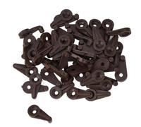 QOXEZY Kit di clip di fissaggio per porte in vetro da 4 mm con 50 pezzi e 50 pezzi di vetro realizzati in plastica e metallo per rendere la vita più facile e veloce