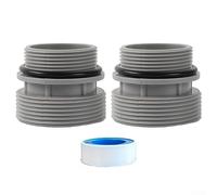 QOXEZY Kit di conversione adattatore di ricambio per pompa filtro piscina per Intex, adattatore per tubo flessibile 4560 + O-ring, 2 pezzi 40 mm