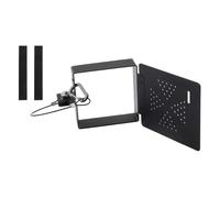 QOXEZY Kit di copertura per paraurti in acciaio per camper, compatibile con paraurti quadrati da 10,2 x 10,2 cm, copertura protettiva con ventilazione, fibbie di bloccaggio e strisce di gomma