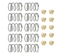 QOXEZY Kit di molle di ricambio per testa di decespugliatore (10 molle + 10 dadi) per decespugliatori EGO da 38,1 cm, per metallo resistente, installazione senza attrezzi, argento