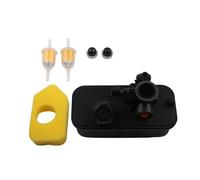 QOXEZY Kit di ricambio carburante per tosaerba a benzina, kit carburatore in alluminio e plastica, con filtro dell'aria e serbatoio carburante, compatibile con modelli di motori Briggs & Stratton