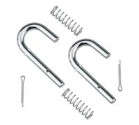 QOXEZY Kit di ricambio con perno di rilascio e molla (2 pezzi) - Costruzione in metallo per tagliabordi Troy-Bilt, Cadet, adatto per 747-1116/932-0306A/714-0470/917-04074