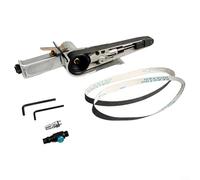 QOXEZY Levigatrice pneumatica a nastro, 16000 giri/min, levigatrice pneumatica per veicoli, smerigliatrice a nastro, strumenti per lucidatura, rifilatura, mobili in legno (10 mm + interruttore)