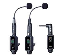 QOXEZY Microfono Senza Fili Professionale a Bassa Latenza per Sassofono, 16 Canali, Batteria Ricaricabile per Performance (1 IN 2)