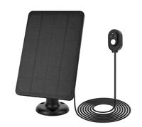 QOXEZY Pannello di ricarica solare monocristallino 4W 5V compatibile con telecamere di sicurezza Arlo (Pro 4/per ULTRA 2/Pro 3/per ULTRA/Pro 5S/Floodlight) - Monitoraggio a bassa potenza, cavo da 3