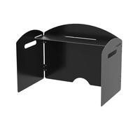 QOXEZY Parabrezza pieghevole per stufa, in lega di zinco, 100 x 30 cm | Si piega e si regola per adattarsi a varie pentole, padelle e fornelli di dimensioni per cucinare all'aperto.