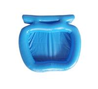 QOXEZY Pediluvio gonfiabile per piscine fuori terra e interrate, vassoio portatile in PVC, 58 x 52 x 9 cm, blu, soluzione sanitaria per l'ingresso