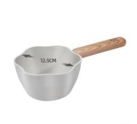 QOXEZY Pentola per latte bilanciata con manico in legno, per una manipolazione stabile e una diffusione uniforme del calore, per tutti i tipi di bruciatori, rivestimento in pietra antiaderente