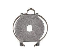 QOXEZY Per Daiwa CrossFire Sweep Mission Mulinello da pesca Wire Cup Sound Click Holder per accessorio universale per mulinello, acciaio inossidabile, argento