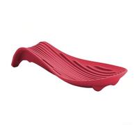 QOXEZY Poggiamestolo in silicone ispessito, resistente al calore, base antiscivolo, liscio per una pulizia senza sforzo, per spatole, mestoli da zuppa, fruste, per piano cottura della cucina (rosso)