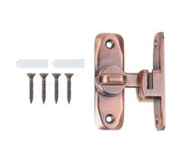 QOXEZY Resistente serratura 90180 gradi per porta, ideale per esterni e interni, con ruggine e resistente, realizzato in metallo, sicurezza affidabile ovunque sia necessario (1 rosso antico)