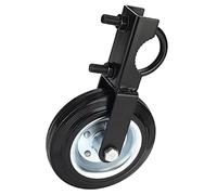 QOXEZY Ruota di supporto per cancello zincato con supporto regolabile a cavallotto - Caster in acciaio resistente e gomma per cancelli a battente a catena, diametro 6 pollici, carico nominale 500