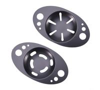 QOXEZY Separatore per albume in acciaio inox, design a sei fori per una separazione efficiente, a forma di fiore per uova a temperatura ambiente, design curvo per uova refrigerate, ottimo per cuocere
