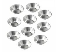 QOXEZY Set di 10 teglie in alluminio per torte, cupcake, biscotti e fiori | Realizzate in alluminio anodizzato, queste teglie riutilizzabili si rilasciano in modo pulito e devono essere lavate dopo