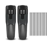 QOXEZY Set di parafanghi per bici da strada, città e mountain bike, 29 x 9 cm, in fibra di carbonio PP ad alta resistenza, con installazione rapida, colore nero