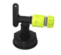 QOXEZY Set di rubinetti per cisterna dell'acqua e tubo da giardino Quick Click Connettore con filettatura BSP da 3/4", compatibile con tubi standard, include dado di supporto e rondella