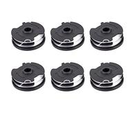 QOXEZY Strimmer - Bobina per tagliabordi a batteria per Parkside PRTA 20-Li C3 IAN351753, doppia bobina di alimentazione automatica, ricarica per trimmer - 6 pezzi