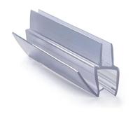 QOXEZY Striscia di guarnizione per vasca da bagno da 50 cm, ideale per bagno, 2 pezzi e 50 cm, 2 pezzi, realizzata in vetro e gomma, la guarnizione è costruita per durare (10 mm)