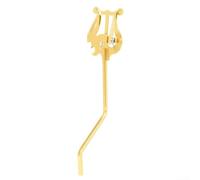 QOXEZY Supporto a clip per sassofono, per studenti, sassofono principiante, per esercitarsi nelle prestazioni, oro, 19 cm (oro)