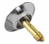 QOXEZY Tappo Vidange Bassin -up Bullone a Molla in Ottone Universale Tappo lavandino Tappo Tappo Tappo Lavabo Up per Cucina Bagno Lavandino - Placcatura in Ottone Cromato