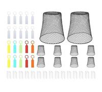 QOXEZY Telo protettivo per piante in ferro robusto per arbusti e alberelli da giardino, 23 x 23 x 15 cm, telaio di supporto resistente alle intemperie, verniciato a polvere, kit da 10 pezzi (10 pezzi)