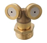 QOXEZY Ugello spray in ottone di alta qualità per giardini, terrazze e irrigazione su piccola scala - raccordo da 1/2", atomizzazione a nebbia fine, diametro spray 1-3 metri, per durevole compatibile