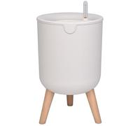 QOXEZY Vaso da fiori per interni - Vaso da fiori bianco PP+ABS con cesto interno separato per una crescita sana delle piante, elegante decorazione per soggiorno e interni