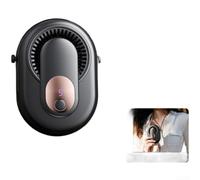 QOXEZY Ventilatore a clip per collo e vita, ricaricabile tramite USB, con indicatore digitale per lo stato della batteria e opzioni di raffreddamento a 4 velocità (B)