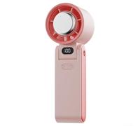 QOXEZY Ventola di raffreddamento portatile ricaricabile con un'innovativa funzionalità di ghiaccio per mantenerti fresco durante le calde giornate estive (rosa)