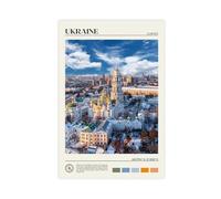 QOYVG Echte Foto, Oekraïne Print, Oekraïne Muur Kunst, Oekraïne Foto, Oekraïne Foto, Oekraïne Muur Decor, Kiev, Leopoli poster su tela, decorazione per camera da letto, 50 x 75 cm