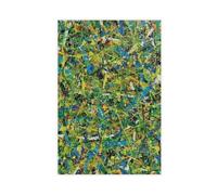 QOYVG Groene Jackson Pollock-stijl Schilderij Groene Abstracte Schilderkuns poster su tela decorazione per camera da letto paesaggio 30 x 45 cm
