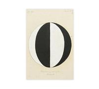 QOYVG Poster su tela, motivo: Hilma Af Klint Huidig Standpunt Mahatma, stampa astratta Muurkunst, decorazione per camera da letto, 50 x 75 cm