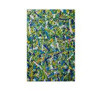QOYVG Stampa su tela, motivo: Jackson Pollock-stijl Schilderijen Op Originele Abstracte Kunst Kleurrijke, decorazione per camera da letto, 20 x 30 cm