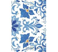 qp Books Planner: Flower pattern tiles cover, customizable and designed with examples and ideas to better assist you in your day-to-day life