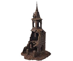 QP3D - Rovina gotica dell'abbazia 28-32 mm Terreno - edificio medievale della chiesa per giochi di ruolo e schermaglia (4 parti), battaglie fantasy e giochi da tavolo