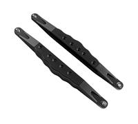 QPAJWAKS 1 Paio di chiglie Posteriori Inferiori in Lega di Alluminio CNC 2.0 for Auto RC 1/6 Losi Super Baja Rey Los05013(2pcs Black)