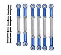 QPAJWAKS 6Pcs Pull Rod Link Rod Set for 1/10 ECX 2WD Series Ruckus Torment Axe Brutus Circuit AMP RC Car Upgrade Parts(Blauw)