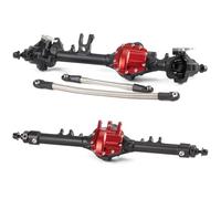 QPAJWAKS Aluminum HD44 Offset Straight Axle Set for Axial SCX10 II VS4-10 1/10 RC Rock Crawler Parts Machined One Piece Construction(2 Piece Set Black)