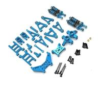 QPAJWAKS Braccio oscillante in Metallo Bracci di Sospensione Anteriori Tazza di sterzo Gruppo sterzo Blocco sterzo Set di aggiornamento for MJX Hyper Go 1/14 14301 14302(Blauw)