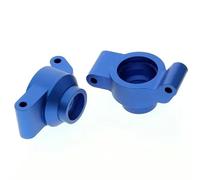 QPAJWAKS Metal Steering Blocks Caster Blocks C-Hubs Stub Axle Carriers 8937 8932 8952 for Traxxas MAXX WideMaxx 1/10 RC Car Upgrade Parts(Blauw)