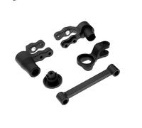 QPAJWAKS Metal Steering Blocks Caster Blocks C-Hubs Stub Axle Carriers 8937 8932 8952 for Traxxas MAXX WideMaxx 1/10 RC Car Upgrade Parts(Clear)