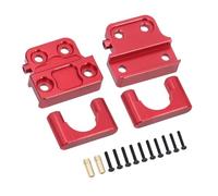 QPAJWAKS MN 1/12 MN82 LC79 Piastra di Fissaggio a Molla for assale Posteriore in Metallo Kit di Fissaggio a Molla for Auto RC MN 82 Parti di Ricambio modificate Fai da Te(Spring Fixing Red)